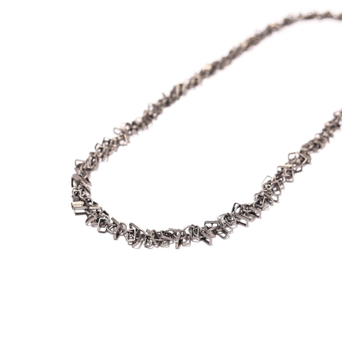 Black Chained Rectangles Necklace